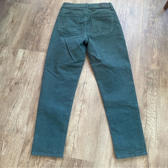 American Eagle  Hunter Green Jeans Size 2 Mom Straight Stretch Like New - Picture 4 of 8